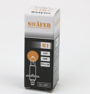 Автолампа H1 P14,5s 70 W прозрачная SHAFER SL1201