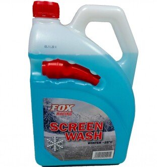 Омивач зимовий з носиком, T заявлена на банці -25 C, ФАКТИЧНА -17 C, 4.0 л., колір блакитний, запах Жуйка-Bubble Gum, виробник: Fox Poland/Europe SHAFER SW1