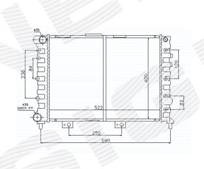 РАДИАТОР Signeda RA60049