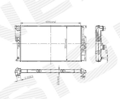 РАДІАТОР | BMW 4 (F32/F33/F36/F82), 13 - 20 Signeda RA60815Q