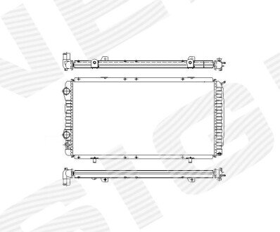 РАДІАТОР | CITROEN JUMPER/FIAT DUCATO/PEUGEOT BOXER, 04.94 - 02.02 Signeda RA61390Q