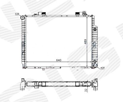 РАДІАТОР | MERCEDES BENZ (E-KL W210), 06.99 - 03.02 Signeda RA62665Q