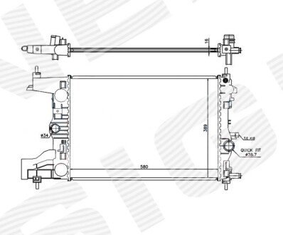 РАДИАТОР Signeda RA630727