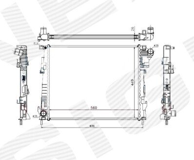 РАДИАТОР Signeda RA63122Q