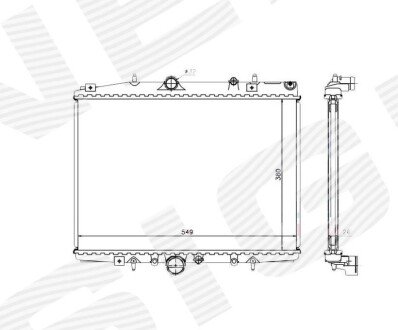 РАДІАТОР | CITROEN C5 (DC/DE), 03.01 - 09.04 Signeda RA63705Q