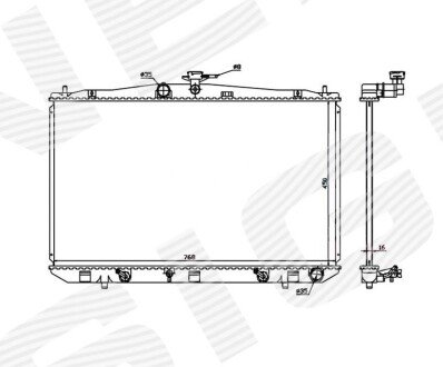 РАДІАТОР | LEXUS RX350/450H, 12 - 15 Signeda RA646836Q