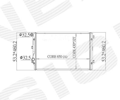 РАДІАТОР | VW PASSAT (B7, EURO TYPE), 11 - 14 Signeda RA65279Q