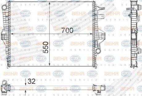 РАДІАТОР | VW TOUAREG (7P5), 04.10 - 07.14 Signeda RA65297Q