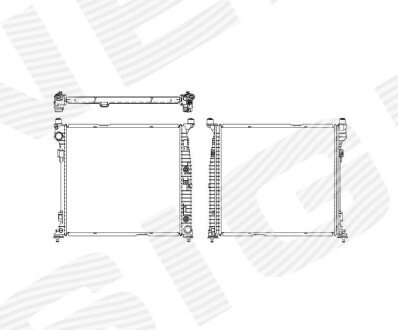 РАДІАТОР | MERCEDES BENZ (GLS-KL X166), 15 - 19 Signeda RA67188Q
