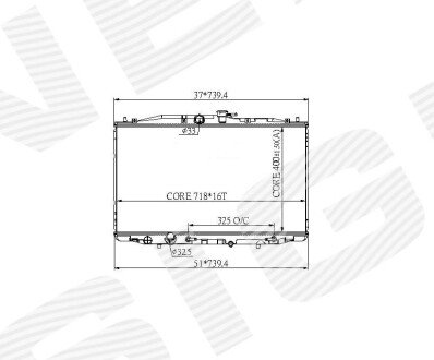 РАДІАТОР | HONDA ACCORD (CL/CM/CN) SDN/ESTATE (EU), 10.02 - 09.05 Signeda RA68112Q