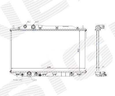 РАДІАТОР | HONDA CIVIC SDN EURO TYPE, 06 - 11 Signeda RA68141Q