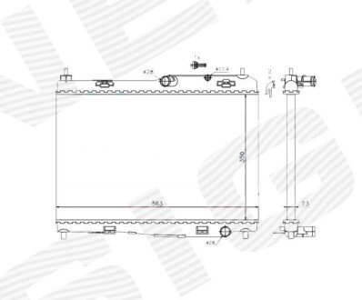 РАДІАТОР | FORD FIESTA, 10.08 - 12.12 Signeda RA69235