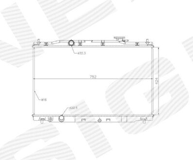 РАДІАТОР | HONDA CR-V, 15 - 16 Signeda RAHDA131