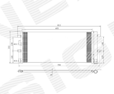 РАДИАТОР КОНДИЦИОНЕРА Signeda RC4211