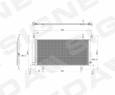 РАДІАТОР КОНДИЦІОНЕРА | SUBARU OUTBACK, 18 - 20 Signeda RC4454