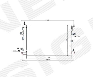 РАДИАТОР КОНДИЦИОНЕРА Signeda RC940089