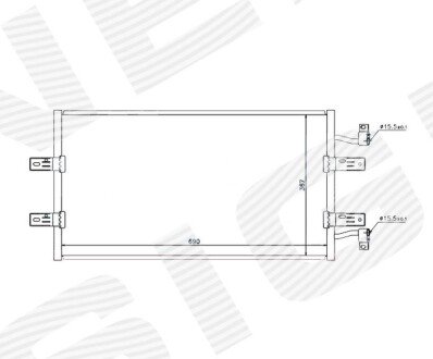 РАДІАТОР КОНДИЦІОНЕРА | NISSAN PRIMASTAR, 02 - 06 Signeda RC940119 (фото 1)