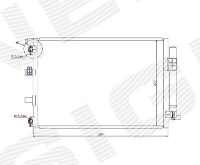 РАДІАТОР КОНДИЦІОНЕРА | FORD GRAND C-MAX, 12.10 - 19 Signeda RC940222