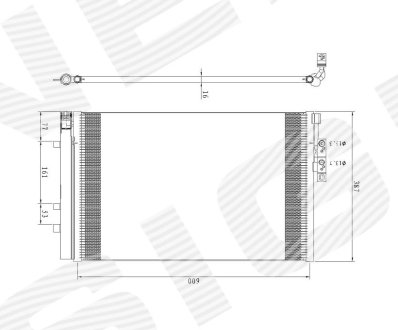 РАДІАТОР КОНДИЦІОНЕРА | BMW X3 (F25), 11.10 - 04.14 Signeda RC940226