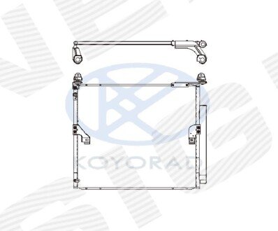 РАДІАТОР КОНДИЦІОНЕРА | TOYOTA LAND CRUISER FJ150, 10.09 - 12.13 Signeda RC940367