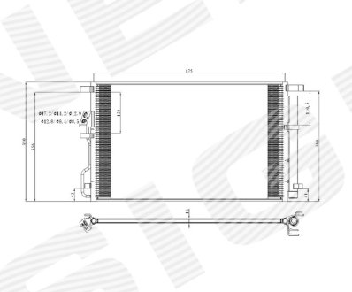 РАДИАТОР КОНДИЦИОНЕРА Signeda RC940820