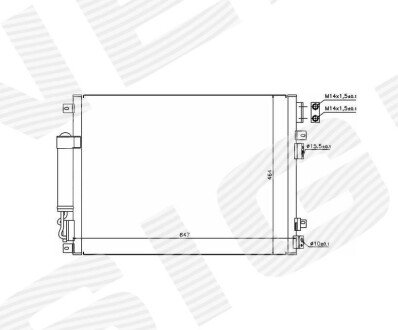 РАДИАТОР КОНДИЦИОНЕРА Signeda RC9455594874