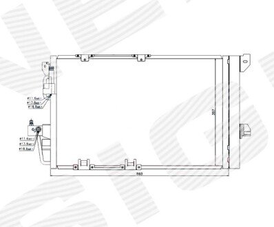 РАДИАТОР КОНДИЦИОНЕРА Signeda RC94650