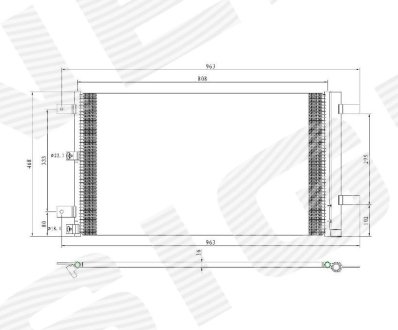 Радіатор кондиціонера FORD F-150, 15 - 17 Signeda RCFD39168A