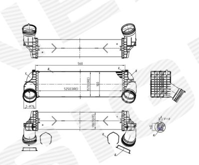 Інтеркулер BMW X5 (E70), 04.10 - 11.13 Signeda RI96364