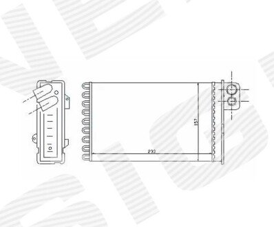 РАДИАТОР ПЕЧКИ САЛОНА Signeda RP71152