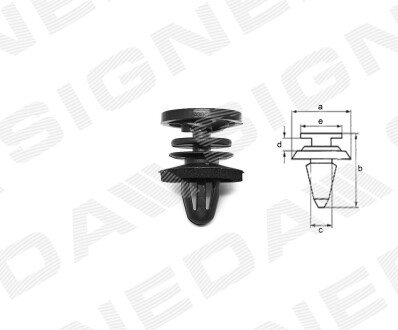 ПЛАСТМАСОВІ КРІПЛЕННЯ | VW FOX, 05 - 09 Signeda T223510