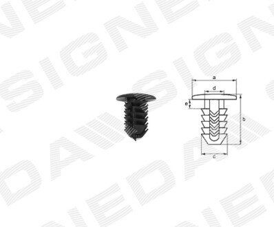 ПЛАСТМАСОВІ КРІПЛЕННЯ | PLASTIC CLIPS Signeda T227810