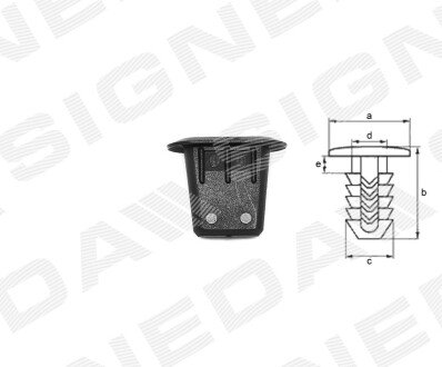 ПЛАСТМАСОВІ КРІПЛЕННЯ | PLASTIC CLIPS Signeda T228010