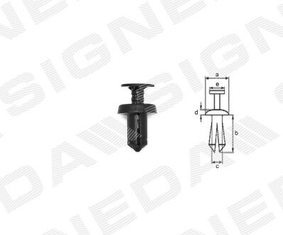 ПЛАСТМАСОВІ КРІПЛЕННЯ | RENAULT MEGANE II (M), 11.02 - 12.05 Signeda T228110 (фото 1)