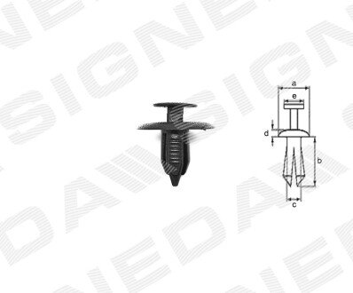 ПЛАСТМАСОВІ КРІПЛЕННЯ | PLASTIC CLIPS Signeda T44310