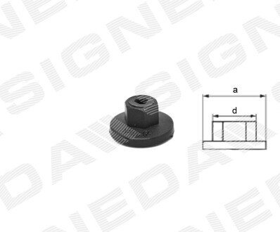 ПЛАСТМАСОВІ КРІПЛЕННЯ | PLASTIC CLIPS Signeda T48010