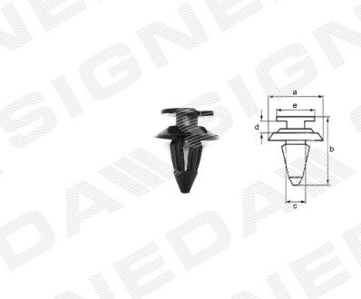 ПЛАСТМАССОВЫЕ КРЕПЛЕНИЯ Signeda T50510