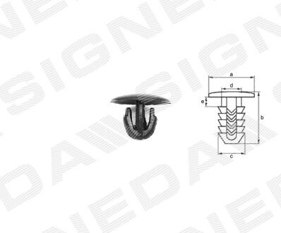 ПЛАСТМАСОВІ КРІПЛЕННЯ | FIAT PUNTO II FL (188), 03 - 10 Signeda T67310