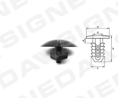 ПЛАСТМАСОВІ КРІПЛЕННЯ | OPEL ASTRA H (A04), 10.03 - 04.07 Signeda T67710