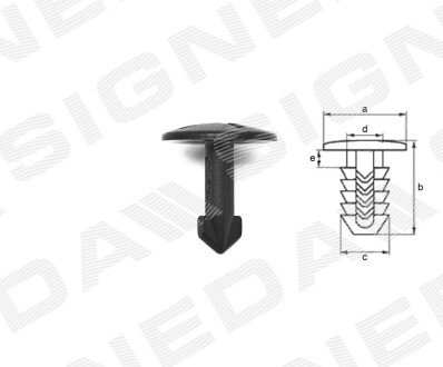 ПЛАСТМАСОВІ КРІПЛЕННЯ | AUDI A8 (D3), 05 - 10 Signeda T7805