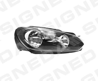 ПЕРЕДНЯ ФАРА | VW GOLF VI, 09 - 12 Signeda ZVW11C6R