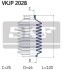 Комплект пылника, рулевое управление SKF VKJP 2028 (фото 2)