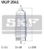 Комплект пылника, рулевое управление SKF VKJP 2041 (фото 2)