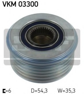 Шків генератора SKF VKM03300