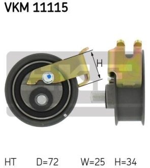 Ролик натягувача реміня ГРМ SKF VKM11115