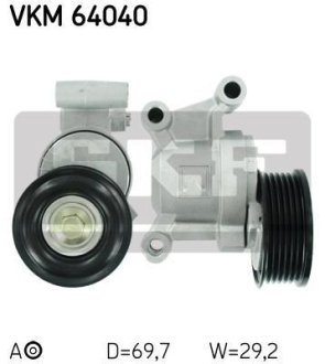 Натяжитель ремня, клиновой зубча SKF VKM64040