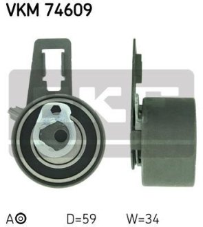 Натяжний ролик, ремінь ГРМ SKF VKM74609