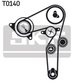 Ремінь ГРМ (набір) SKF VKMA 02176