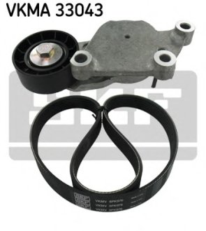 Поликлиновой ременный комплект SKF VKMA33043