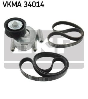 Поликлиновой ременный комплект SKF VKMA34014